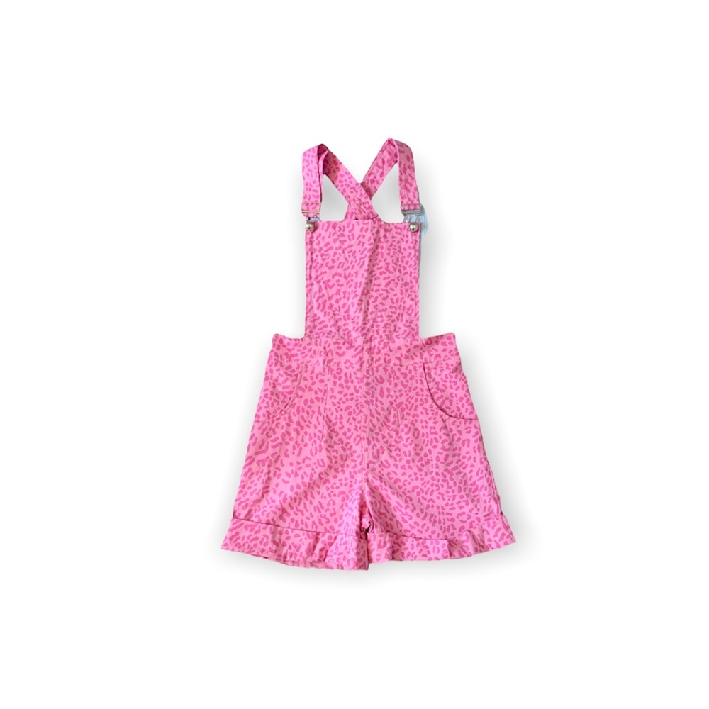 Bonsai Kitten pink cheetah shortall